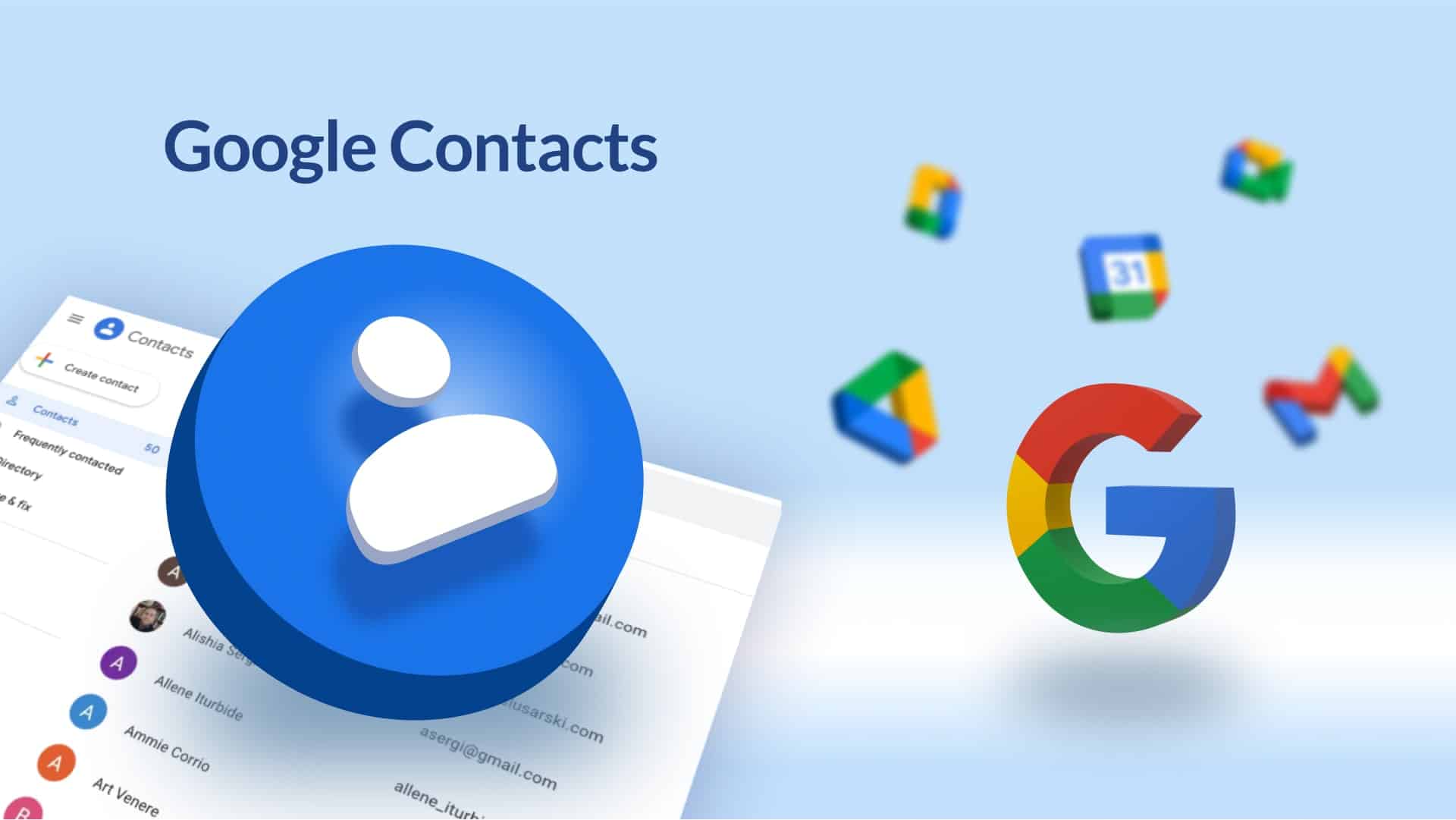 Como exportar contatos do Google
